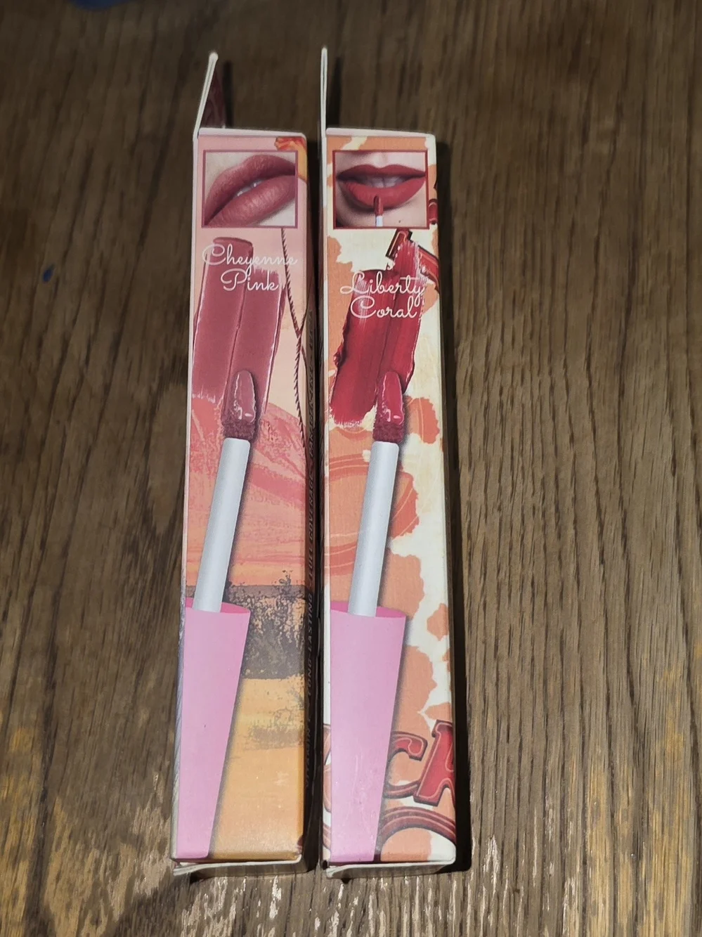 Ioni Wrangler Pout Paint Lip Stain — Cheyenne Pink & Liberty Coral 0.2fl Oz BNIB